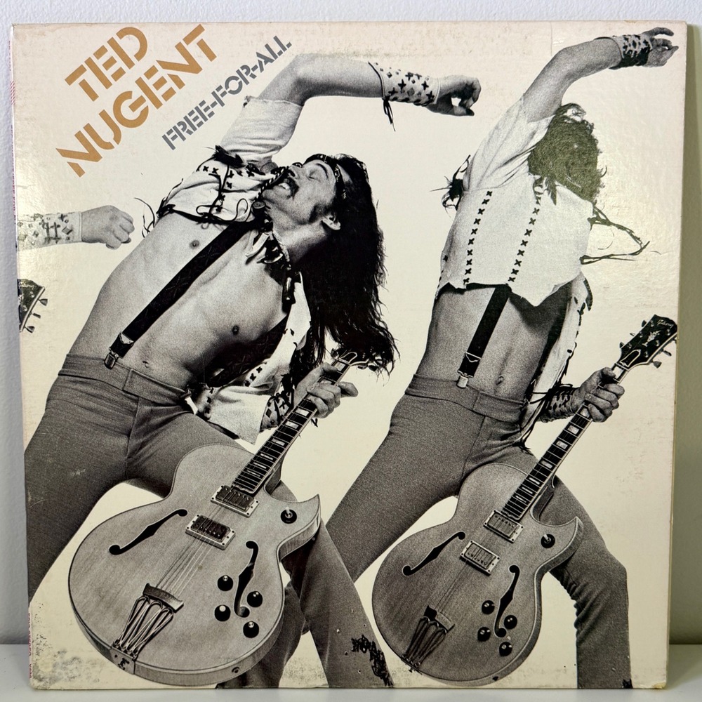 Ted Nugent Free-For-All Vinyl LP 1976 Epic PE 34121 Gatefold Hard Rock Record